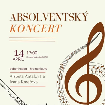 Pozvánka na absolventský koncert